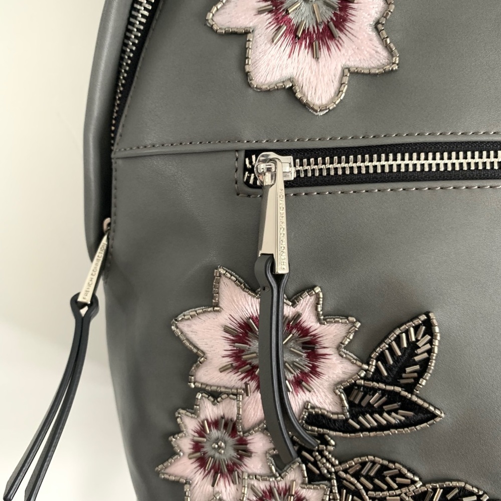 French Connection Embroidered Backpack - Picture 6 of 14